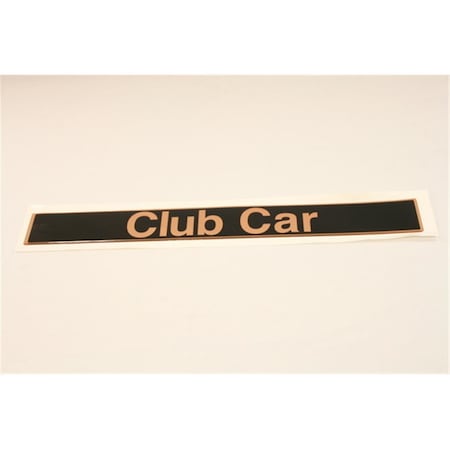 Stentensgolf 18 x 2.25 in. Club Car DS Emblem - Black & Gold ST474765